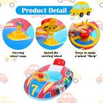 Car Baby Pool Float with Steering Wheel