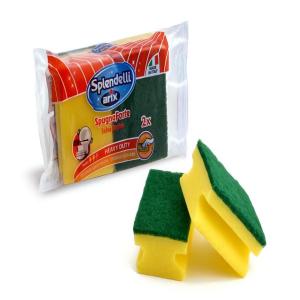 Arix Synthetic Sponge Scourer 2Pc. W/Grip
