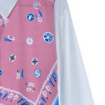 Women's Button-Down Shirt for Women Printed Panel