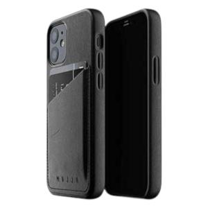 حافظة Mujjo iPhone 12 Mini جلد كاملة - أسود