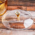 Luxury Acrylic Candy Bowl diamond-cut pattern Design