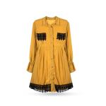 Women's Tunic Shirt with Lace Flare details