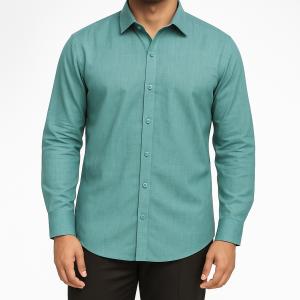 Mens Long Sleeve Button-Down Shirt