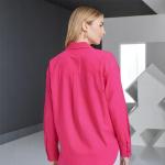 Women's Long Sleeve Oversized Button-Down Shirt