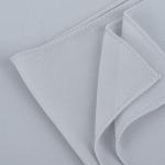 Cotton and Polyester Scarf with Fine Stitch Edges - Grey