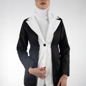 ladies jacket Contrast Lapel Tailored