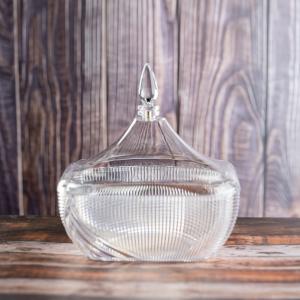 Luxurious Glass Candy Jar with Lid - Small